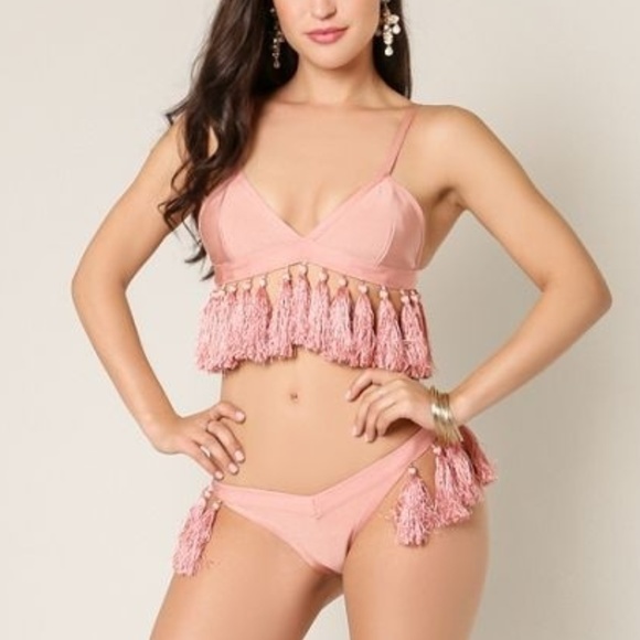 . Other - SWIM BIKINI BOHO BEAUTY TASSEL BIKINI